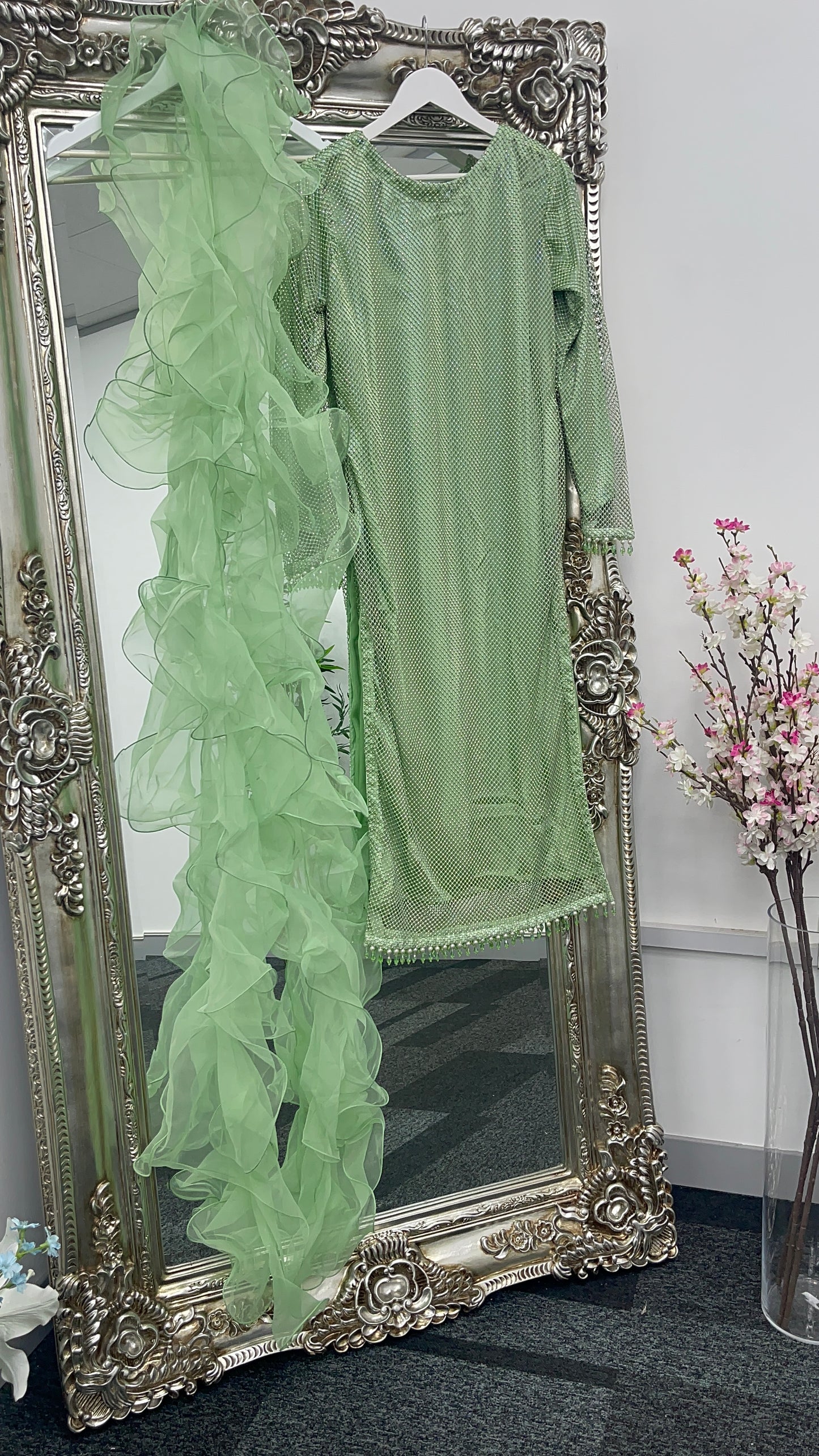 Fish Net - Mint Green -