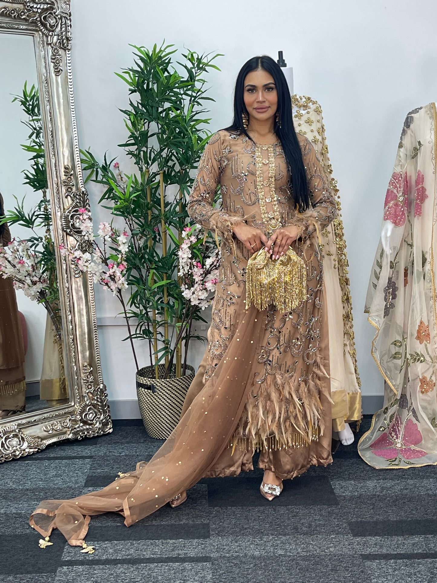 Mala - Cutdana Net - brown -