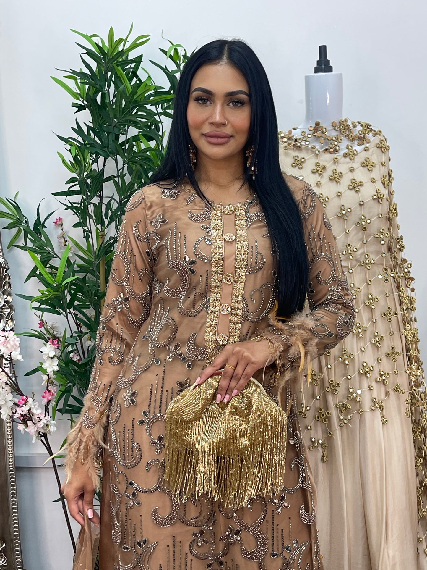 Mala - Cutdana Net - brown -