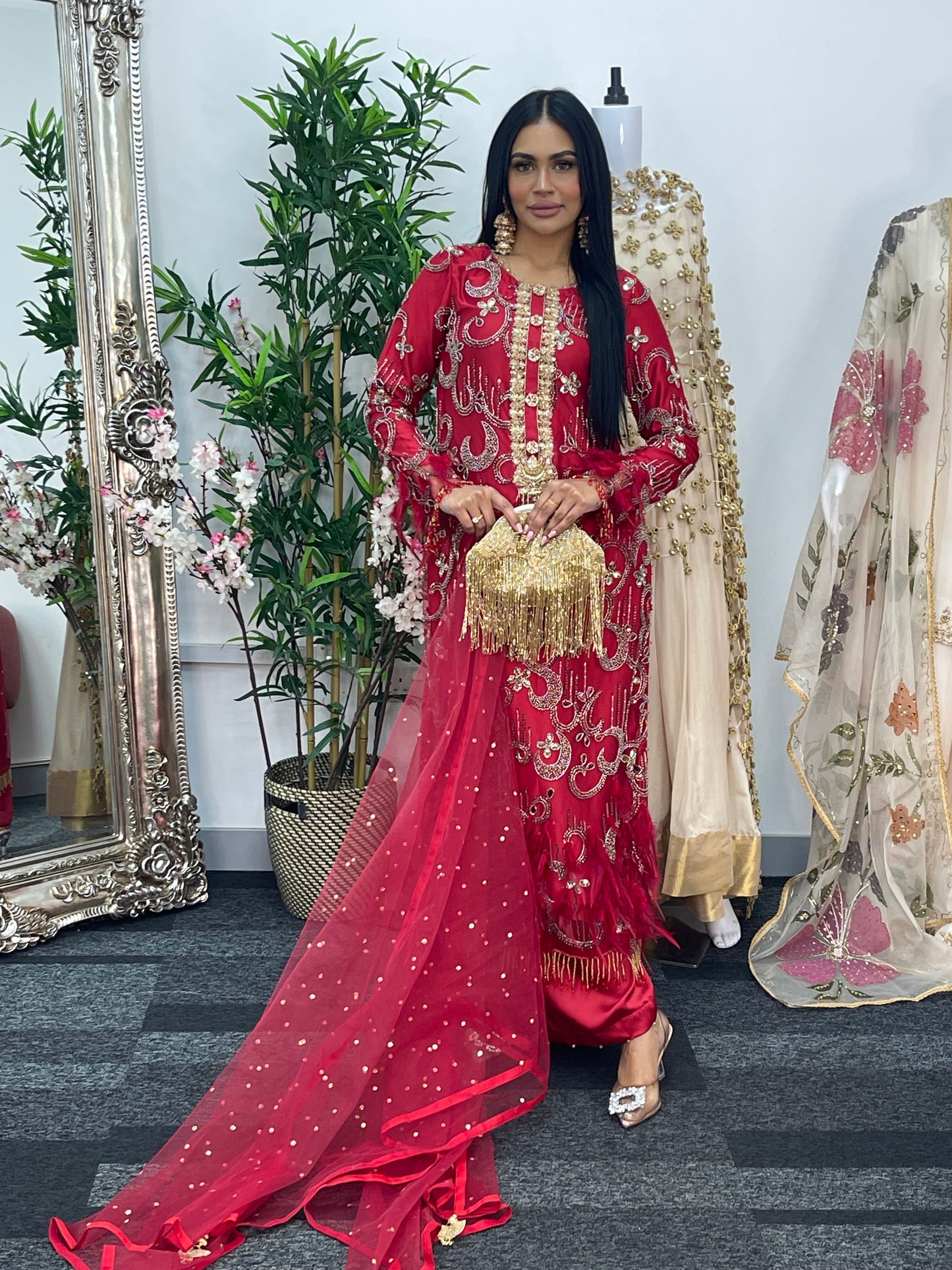 Mala - Cutdana Net - Red -