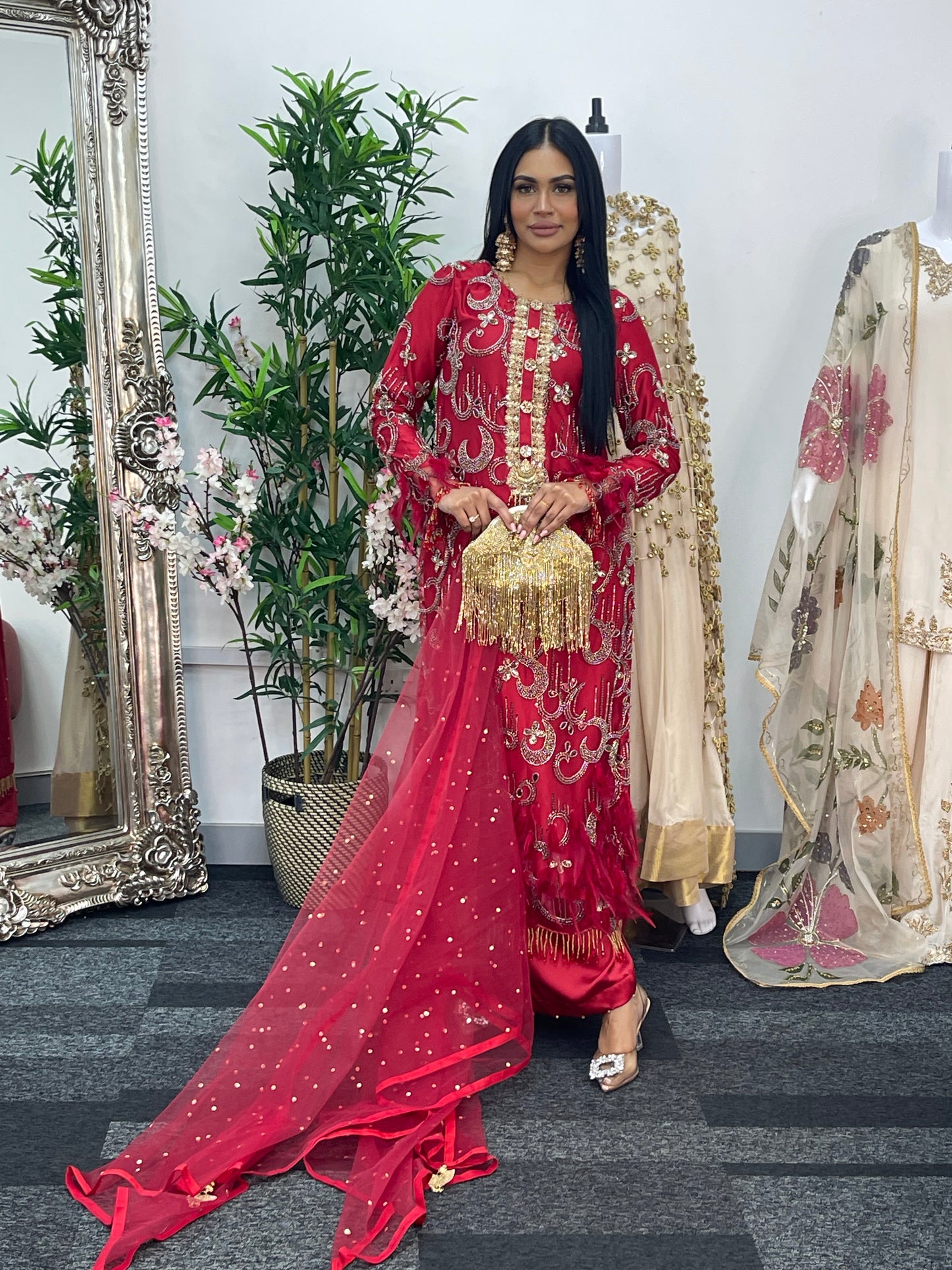 Mala - Cutdana Net - Red -