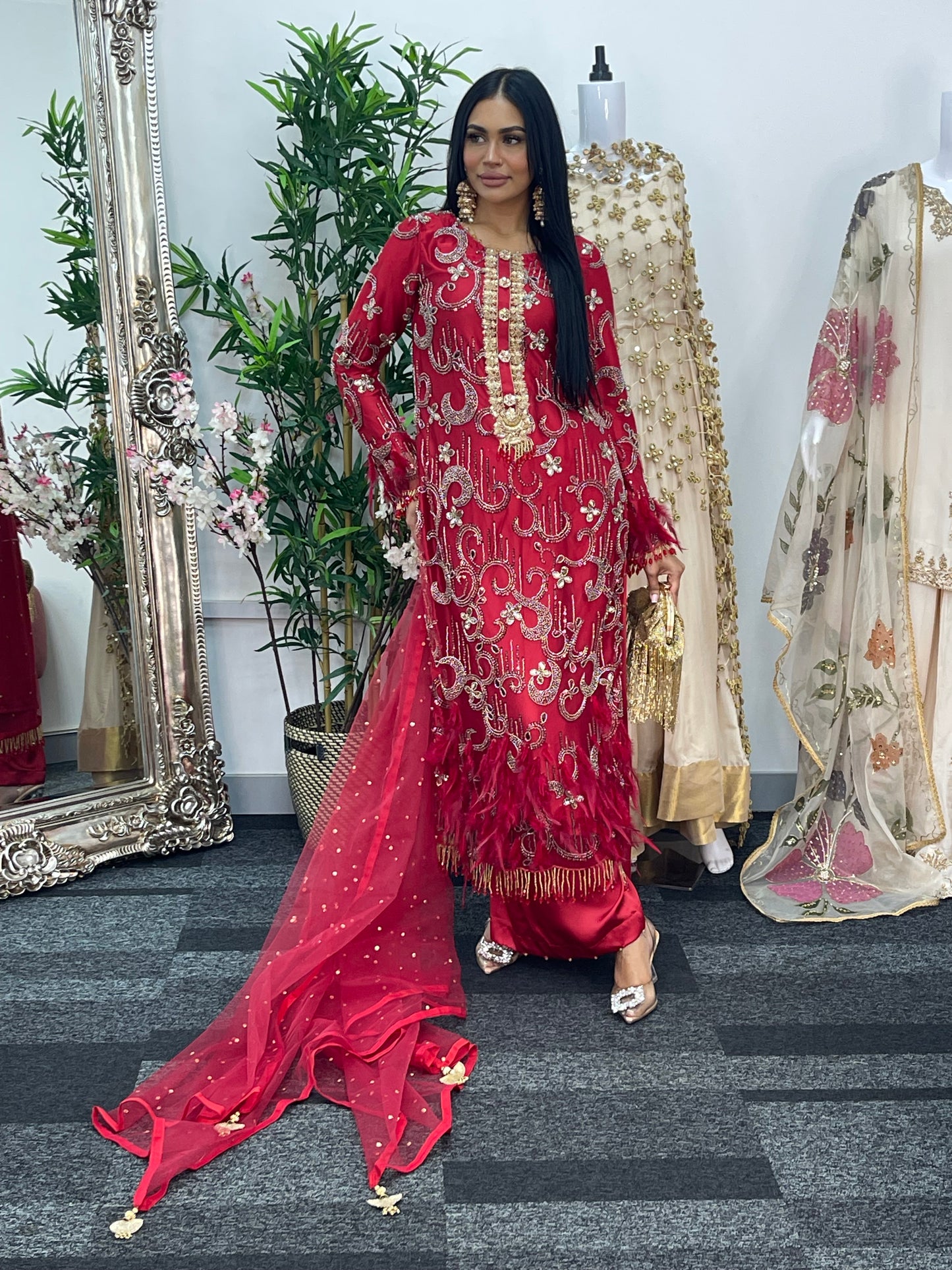 Mala - Cutdana Net - Red -