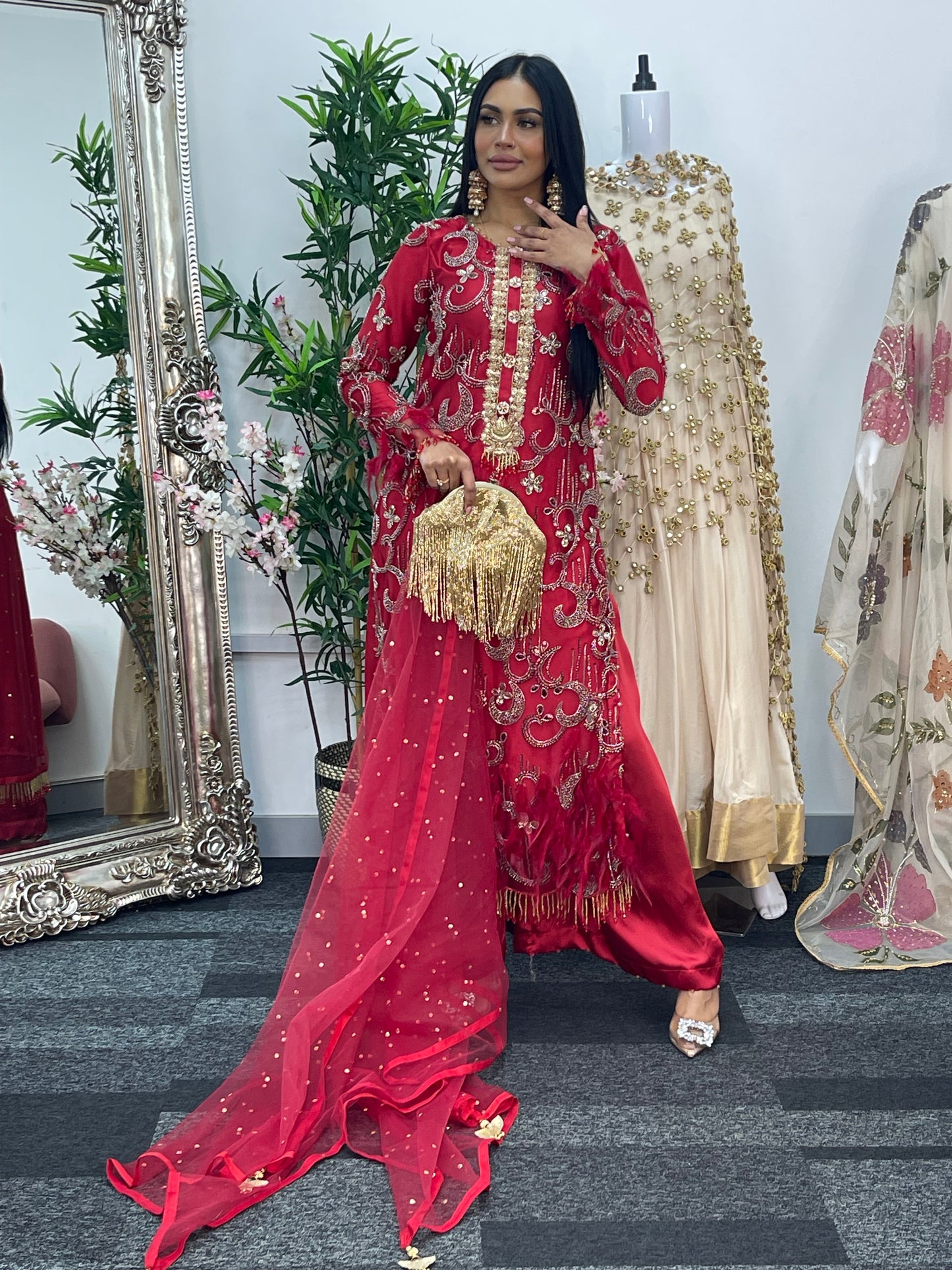 Mala - Cutdana Net - Red -