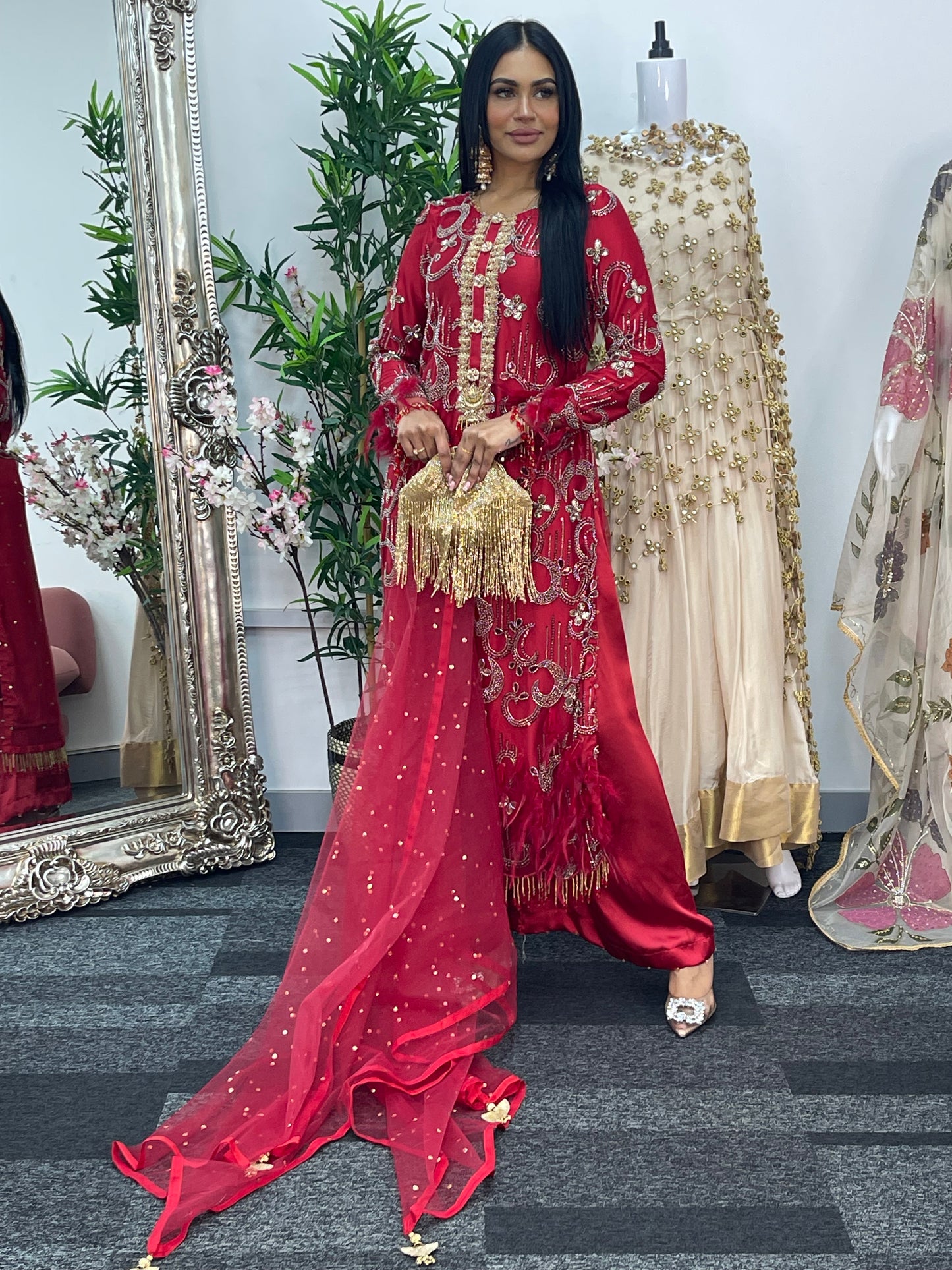 Mala - Cutdana Net - Red -