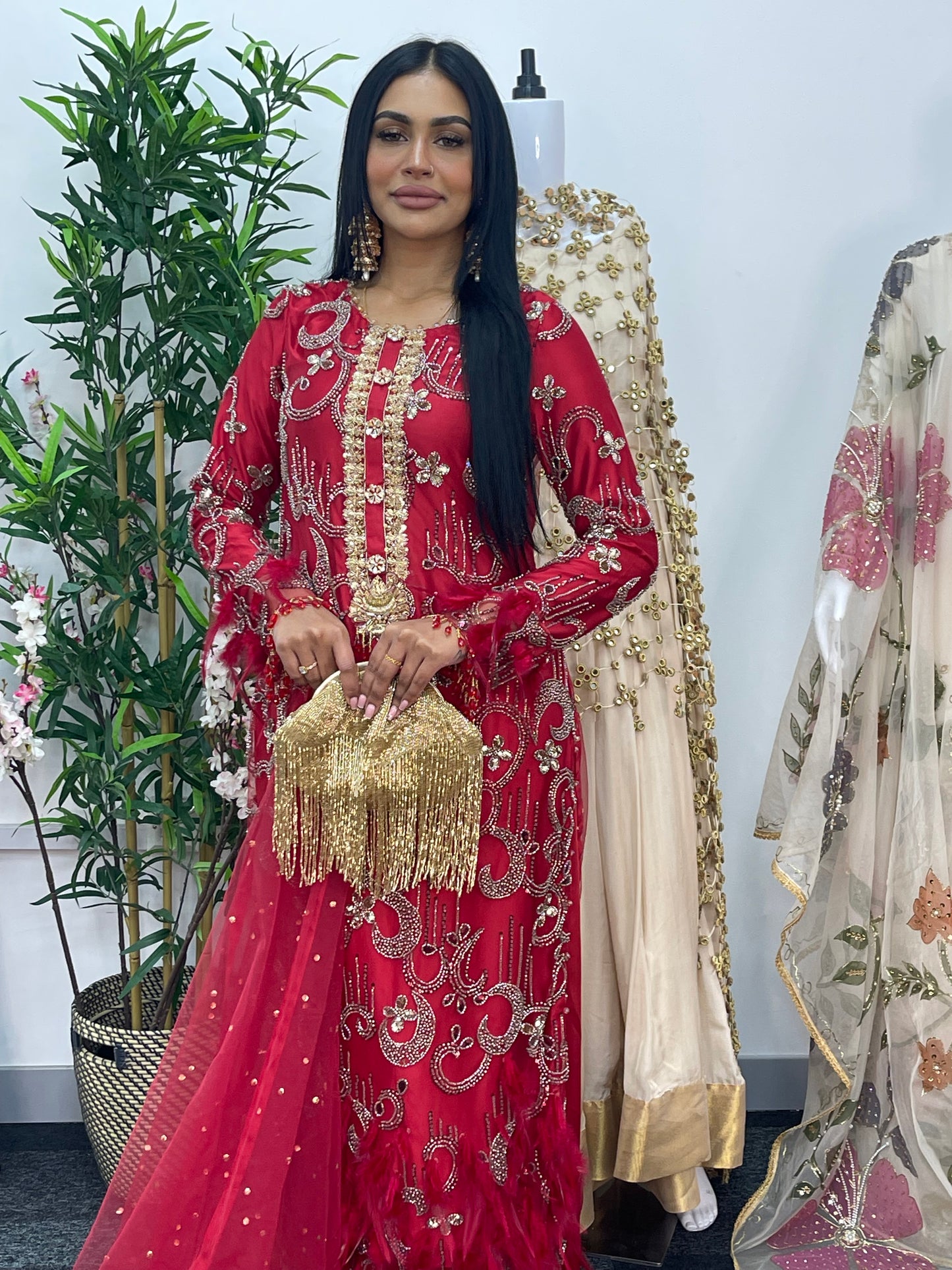 Mala - Cutdana Net - Red -