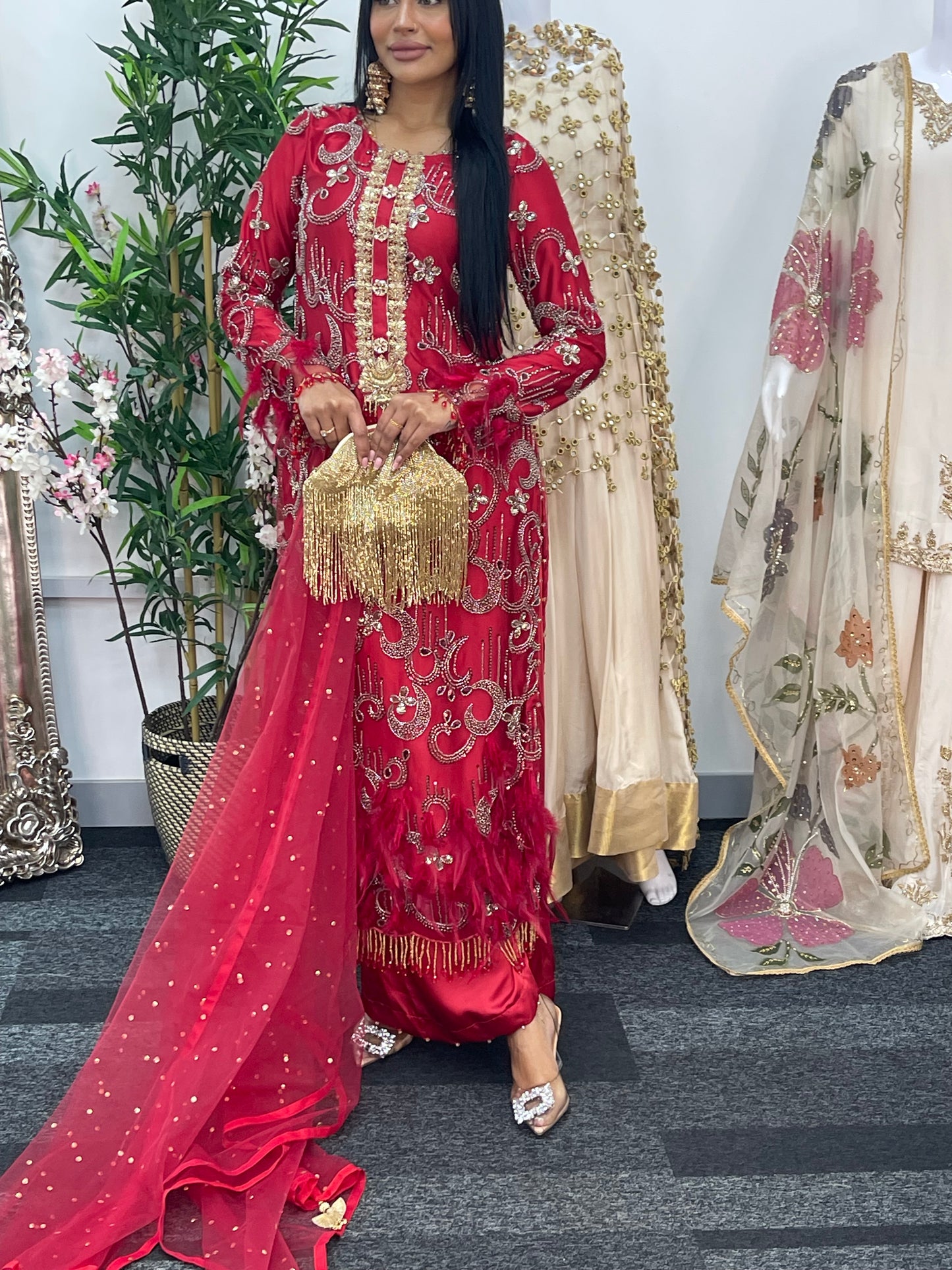 Mala - Cutdana Net - Red -