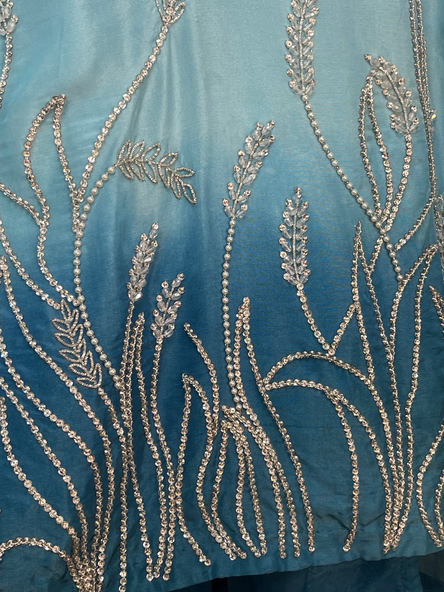 Party dresses for women | Farshi Shalwar - Blue