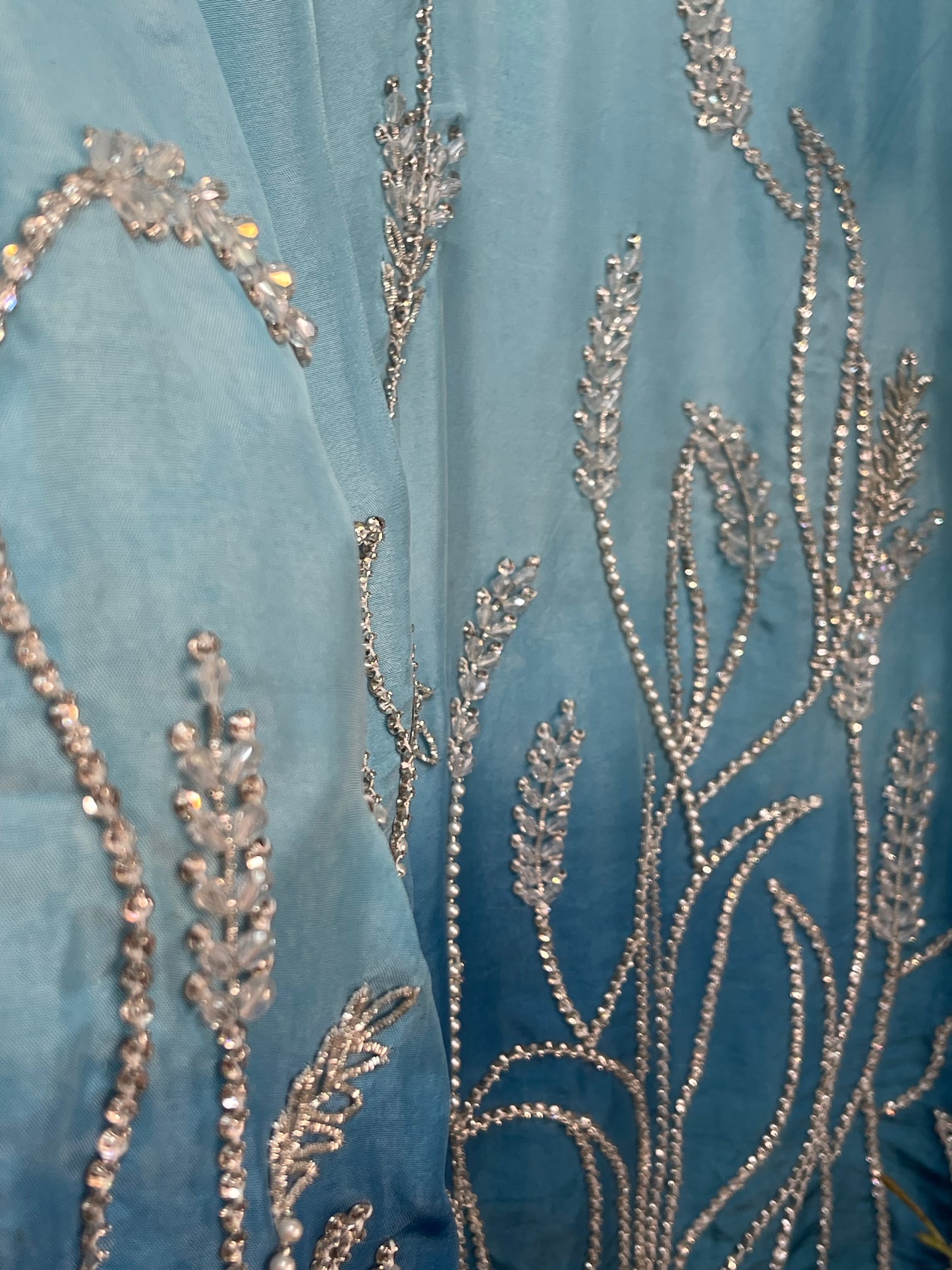 Party dresses for women | Farshi Shalwar - Blue