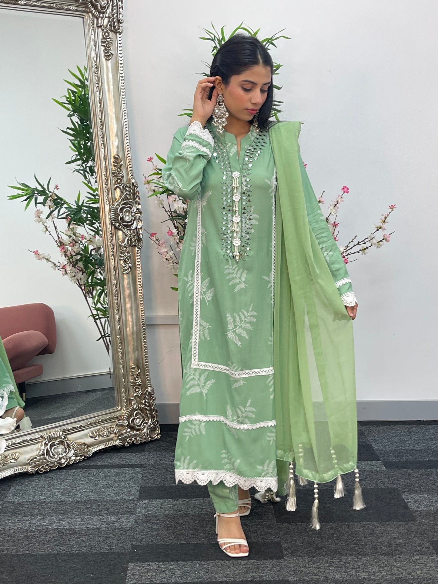 Nisha - Green-
