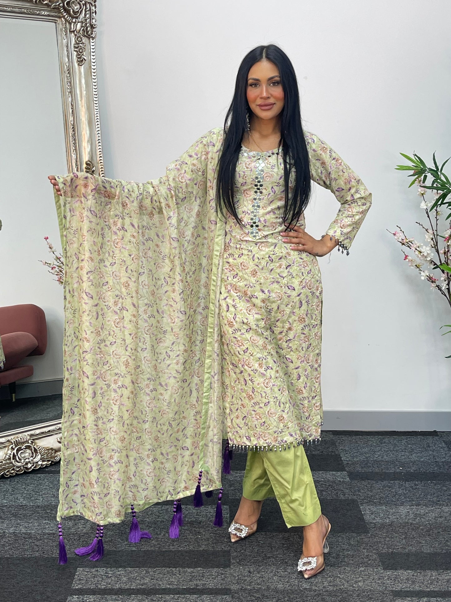 Swiss Lawn - chikankari - T