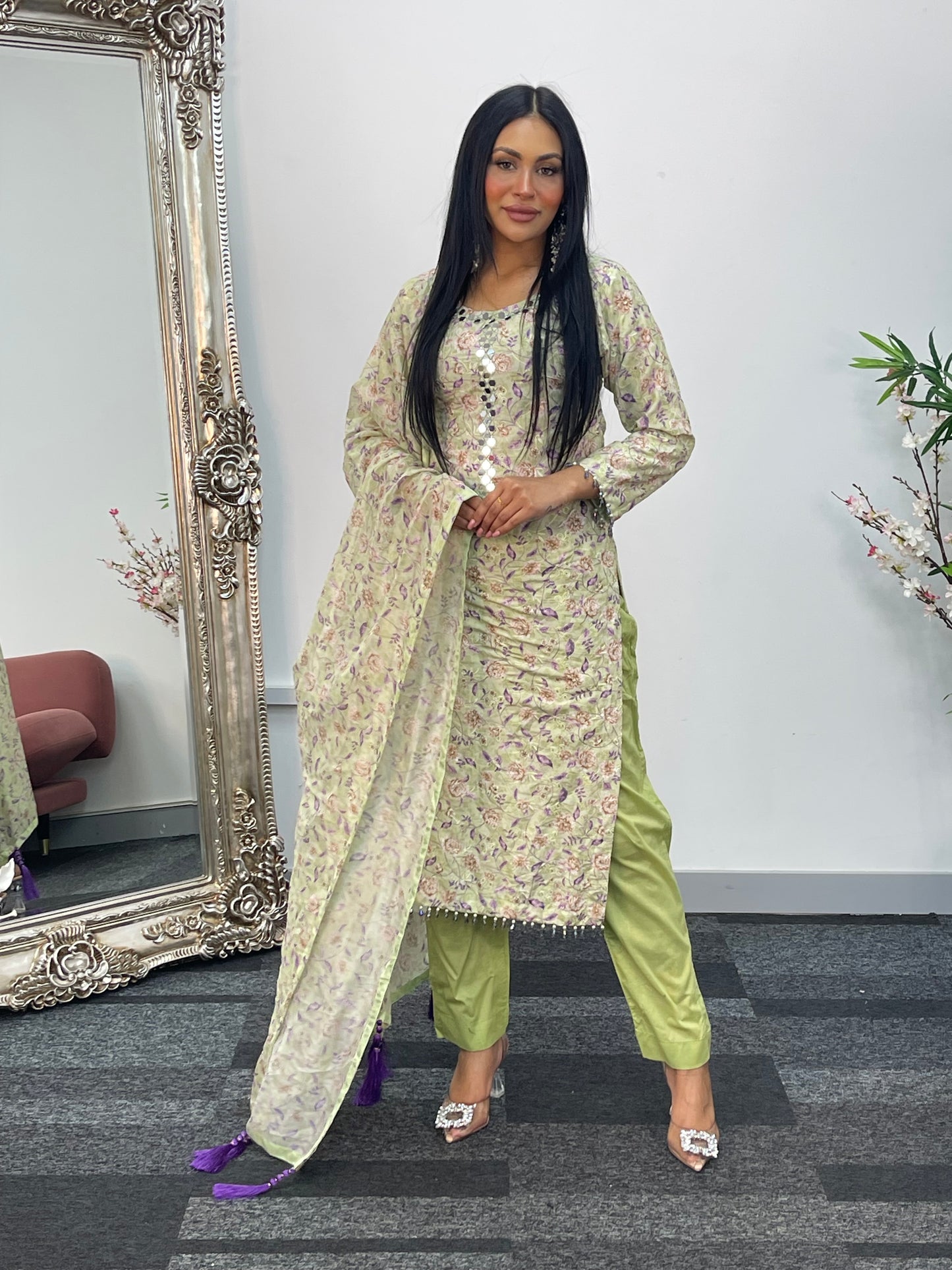 Swiss Lawn - chikankari - T
