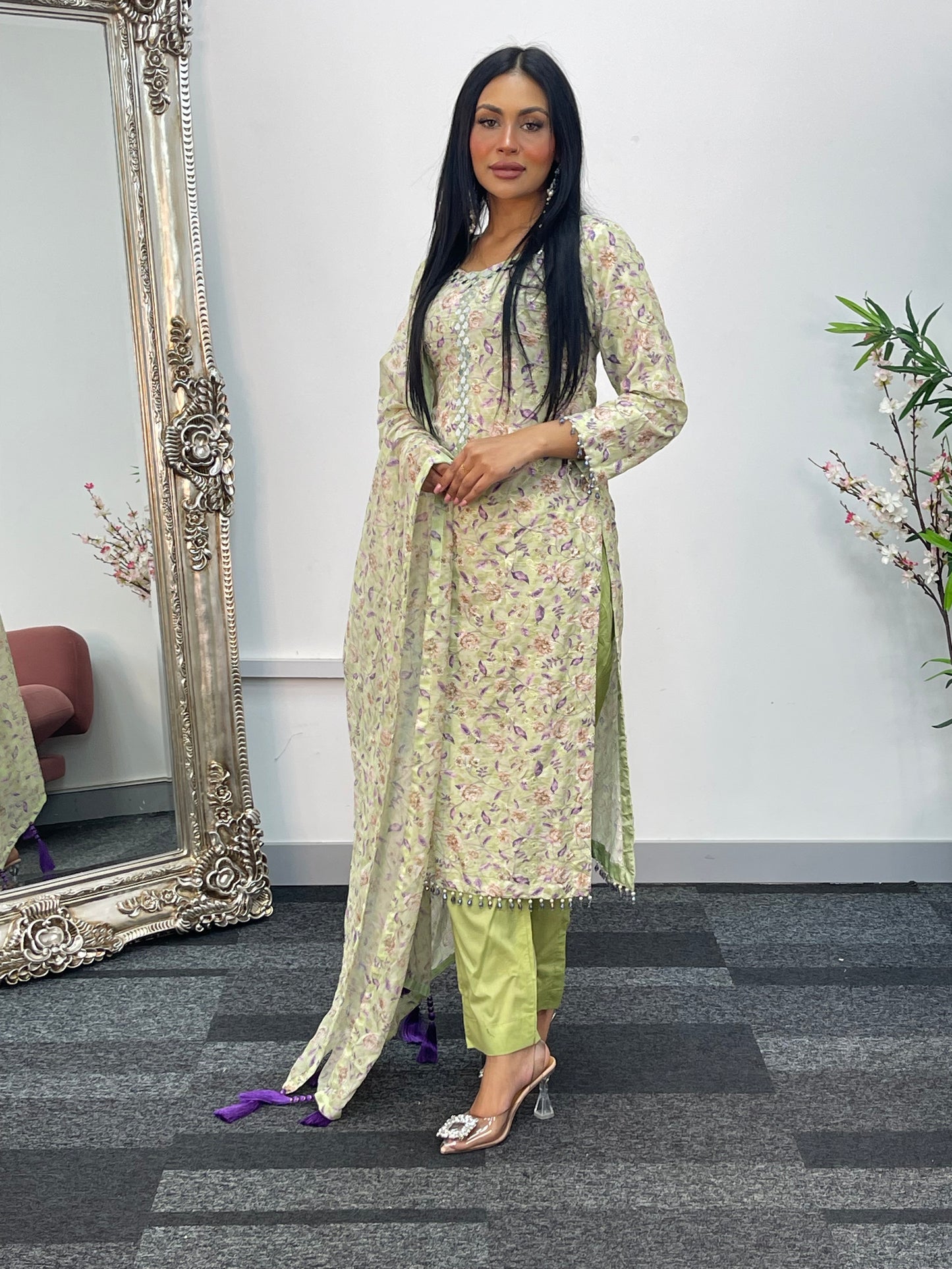 Swiss Lawn - chikankari - T