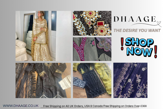 Pakistani Formal Dresses – Timeless Elegance by DHAAGE UK