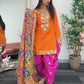Dhoti Sheesha - Punjabi Shalwar Suit - T