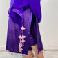 “Sheh-nai” Purple Velvet Pret with gold and Silver - Wedding Outfit