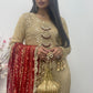 Sassi - Stunning Party / wedding wear - Gold - Red