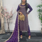 Rim Jhim -  Hand Work - Chiffon Party Wear - Black - Maroon -Purple - R