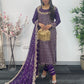 Rim Jhim -  Hand Work - Chiffon Party Wear - Black - Maroon -Purple - R