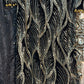 Snake - Cutdana Velvet - Black