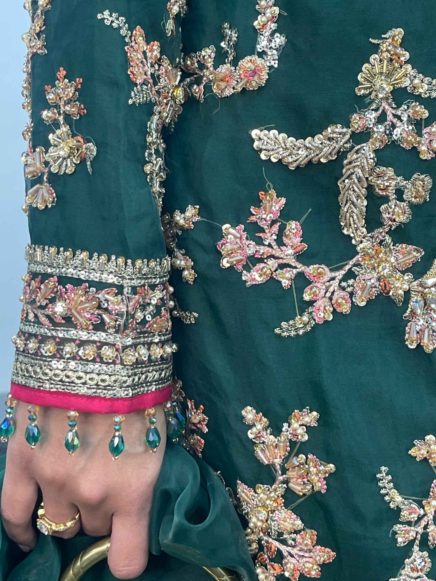 pakistani traditional dress | Rehar Nagar- Green - I