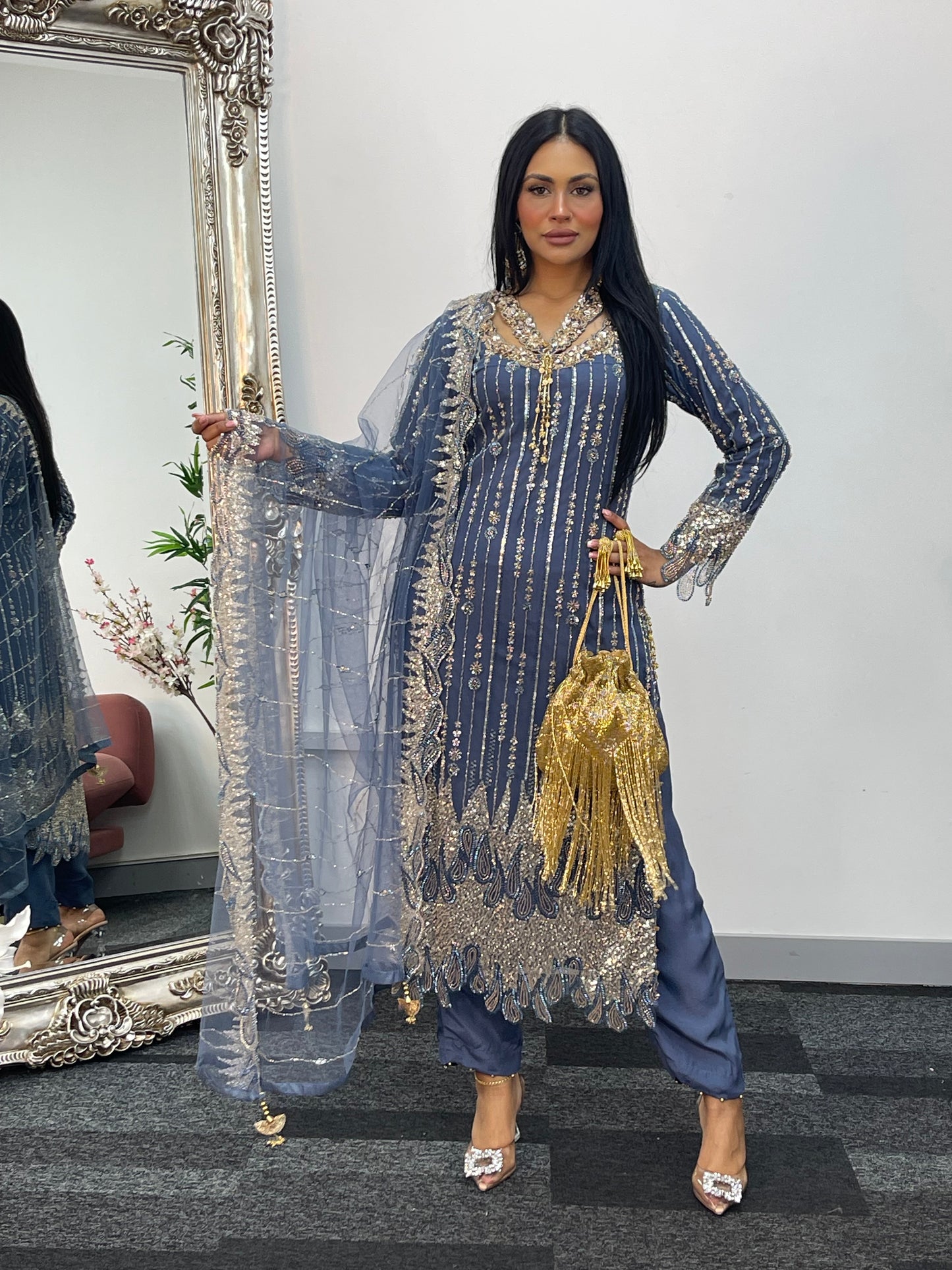 Payal - Cutdana Net - Gray - C