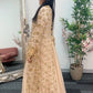 (Preorder 4-5 weeks) Posheeda Sheesh Dupatta with MAXI DRESS- Poshida Mirror Dupata -