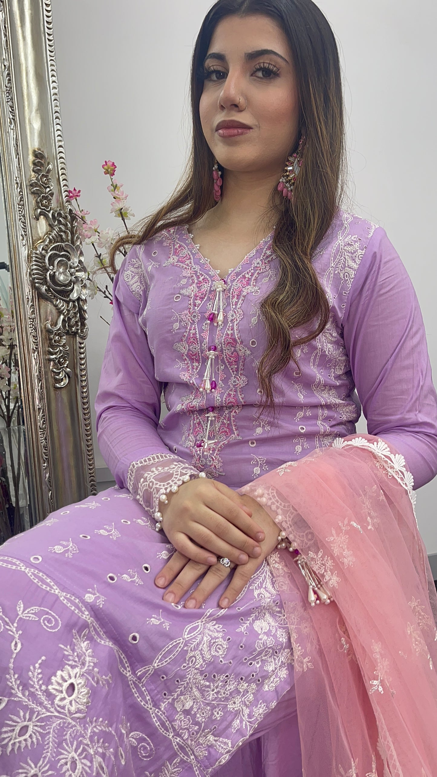 Asifa Nabeel inspired - Lawn - Lilac Pink -