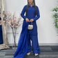 Saba - Farshi Shalwar - navy blue