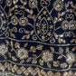 “Buff” Blue Black Rust Purple Velvet Cutdana - Party Wedding -