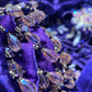 “Sheh-nai” Purple Velvet Pret with gold and Silver - Wedding Outfit