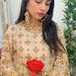 (Preorder 4-5 weeks) Posheeda Sheesh Dupatta with MAXI DRESS- Poshida Mirror Dupata -