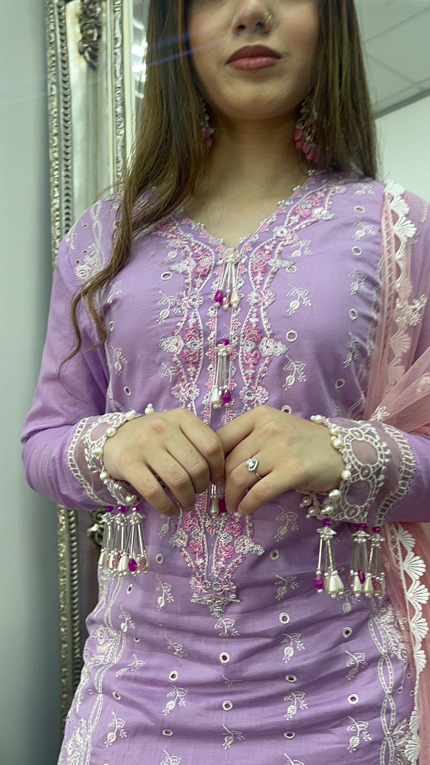 Asifa Nabeel inspired - Lawn - Lilac Pink -