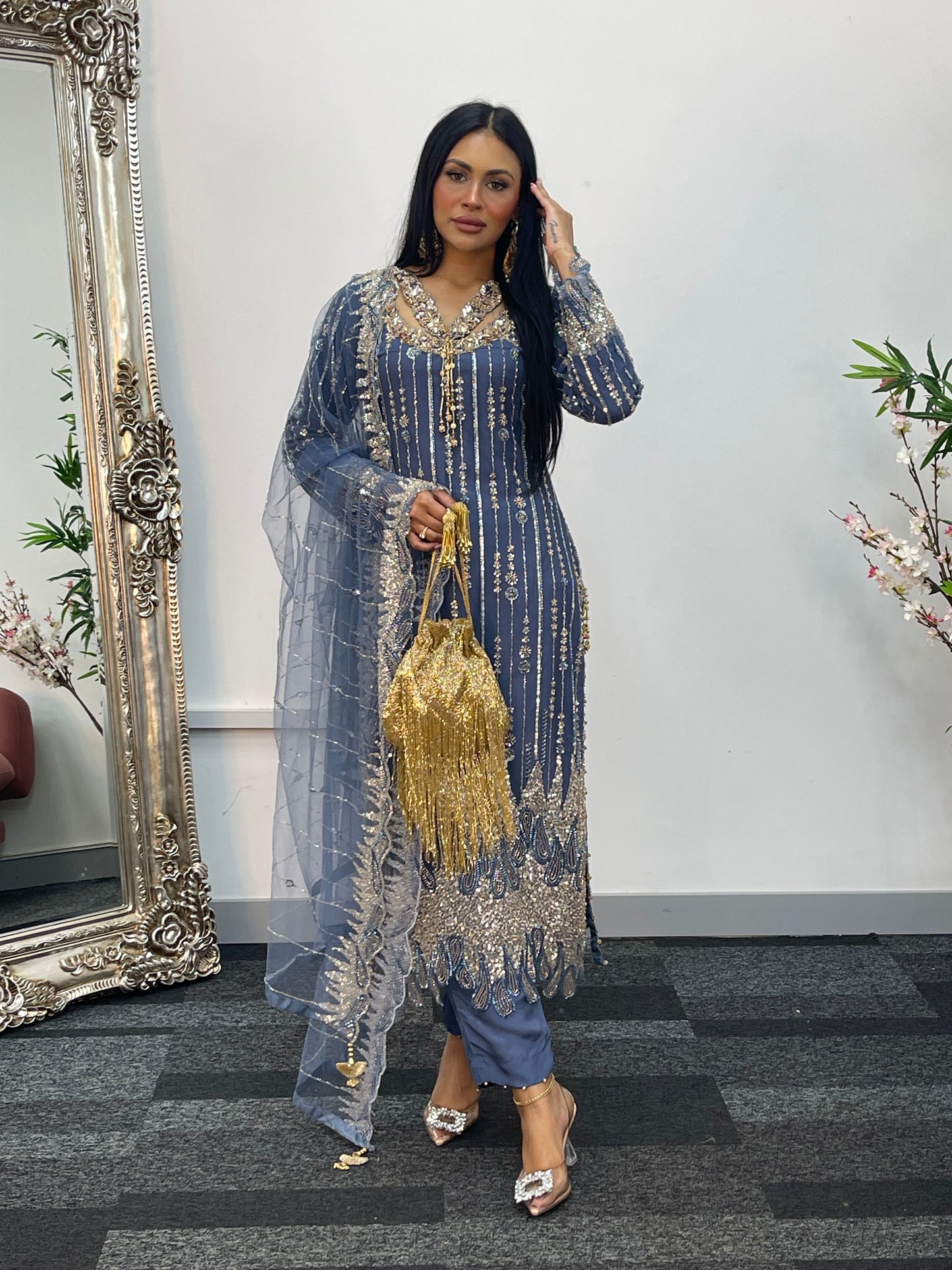 Payal - Cutdana Net - Gray - C