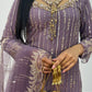 Payal - Cutdana Net - Lilac purple - A