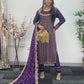 Rim Jhim -  Hand Work - Chiffon Party Wear - Black - Maroon -Purple - R