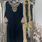 “sawan” Velvet Pret Black Party Wedding Outfit