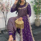 Rim Jhim -  Hand Work - Chiffon Party Wear - Black - Maroon -Purple - R