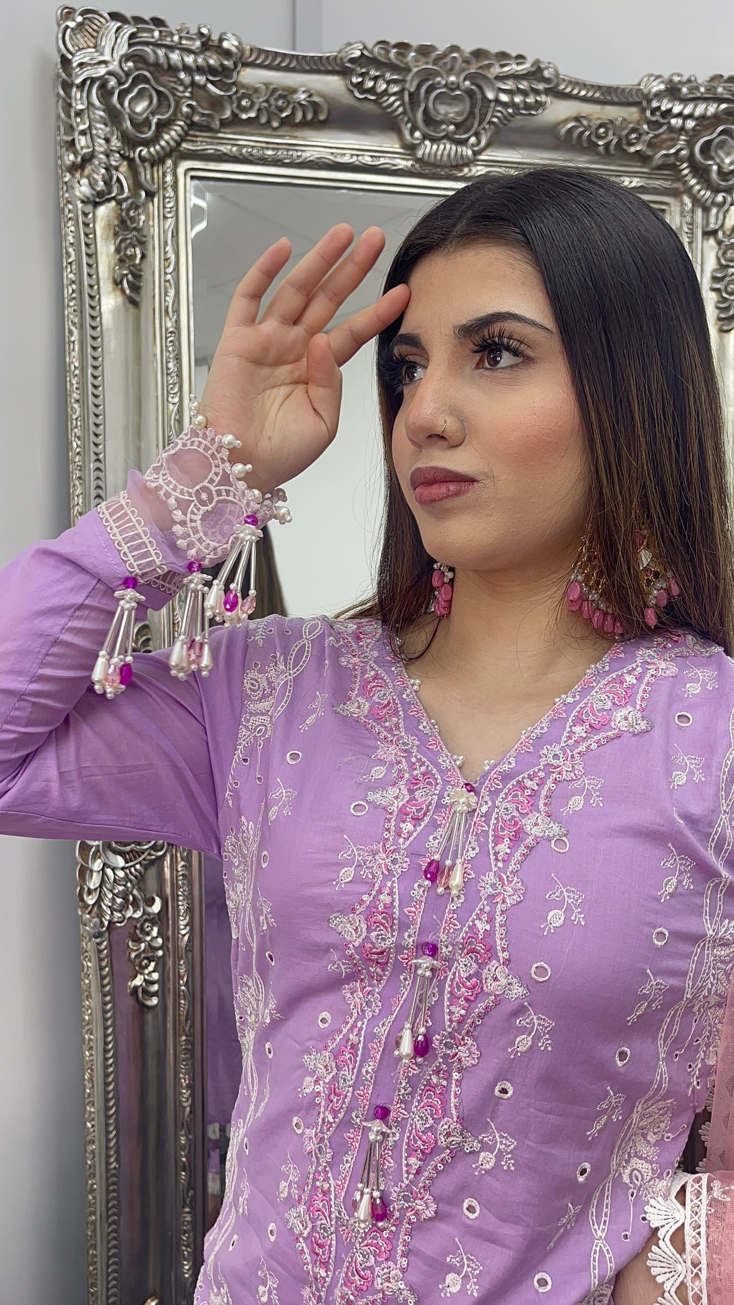 Asifa Nabeel inspired - Lawn - Lilac Pink -