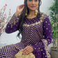 Rim Jhim -  Hand Work - Chiffon Party Wear - Black - Maroon -Purple - R