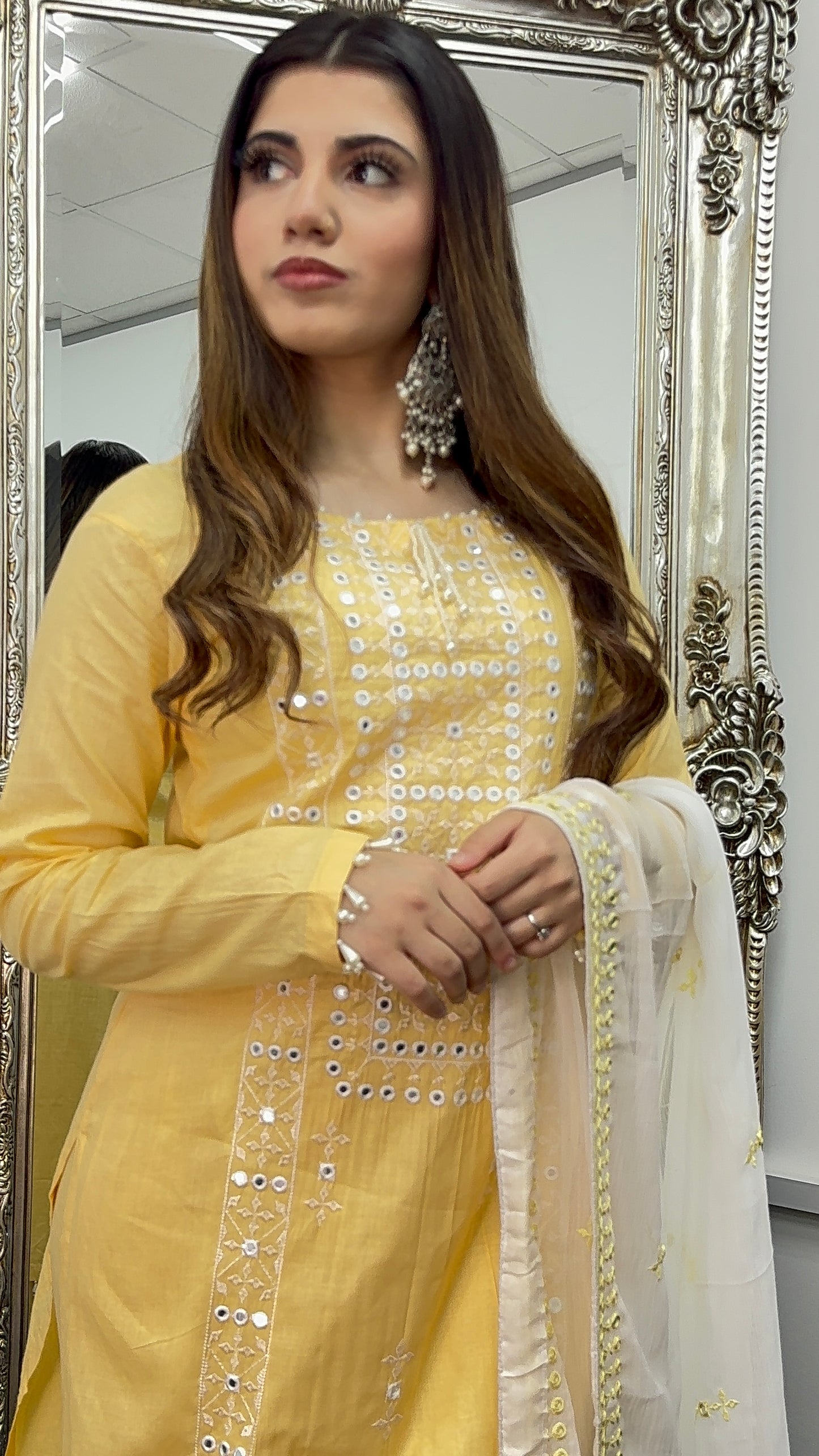 Chashni - Embriodered Lawn - yellow