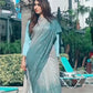 Sequin Ombre Saree - Blue Sari