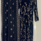 “Makhmal” Black Velvet Cutdana - Party Wedding Outfit