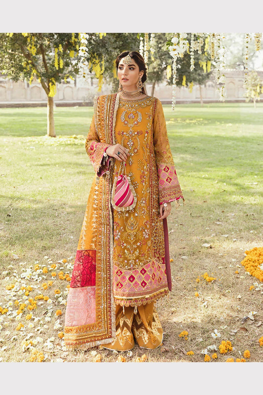 “Masakali” inspired by Gulaal - Mustard Wedding Suit - Yellow Party Wear