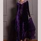 “Sheh-nai” Purple Velvet Pret with gold and Silver - Wedding Outfit