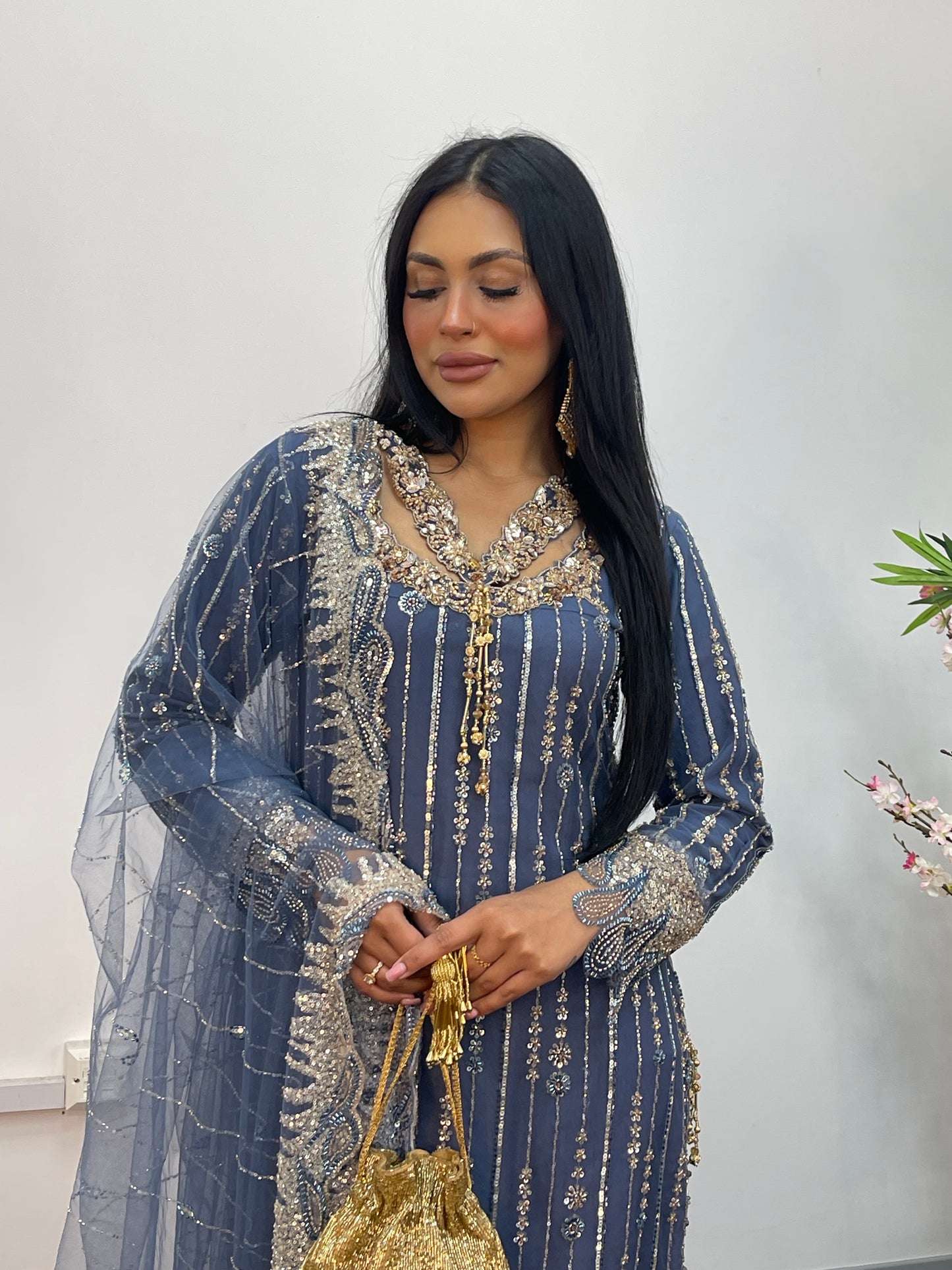 Payal - Cutdana Net - Gray - C