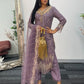 Payal - Cutdana Net - Lilac purple - A