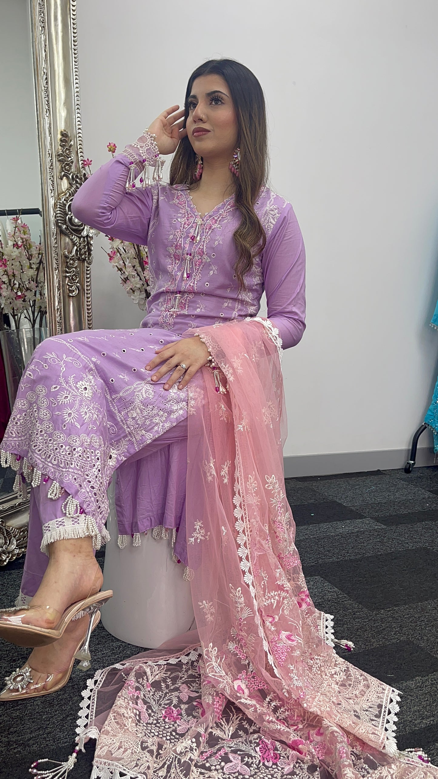 Asifa Nabeel inspired - Lawn - Lilac Pink -