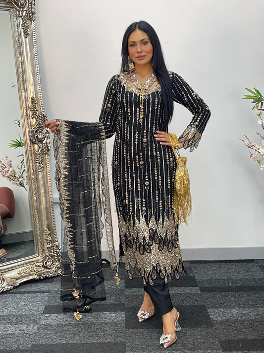 Payal - Cutdana Net - Black - A