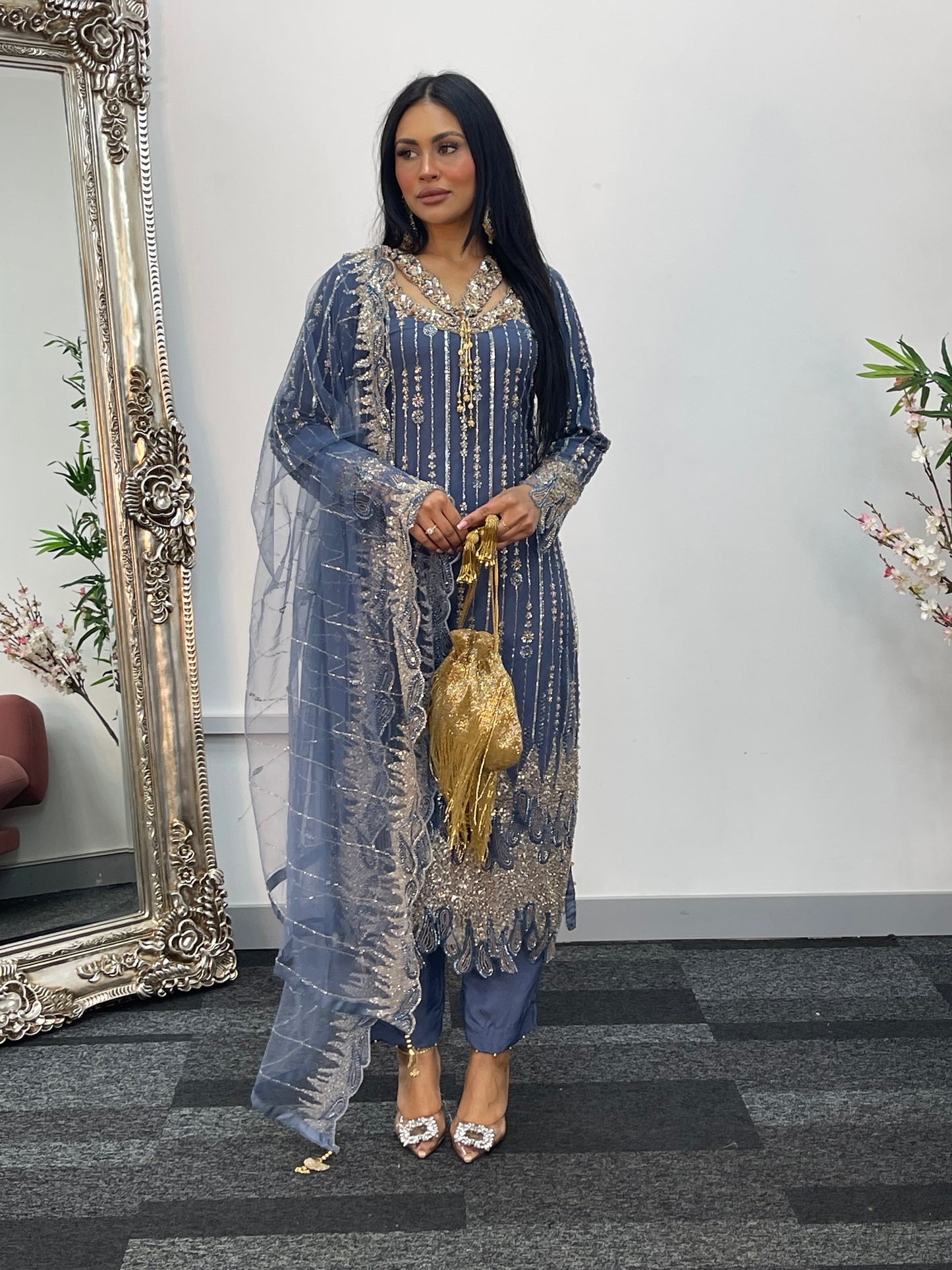 Payal - Cutdana Net - Gray - C