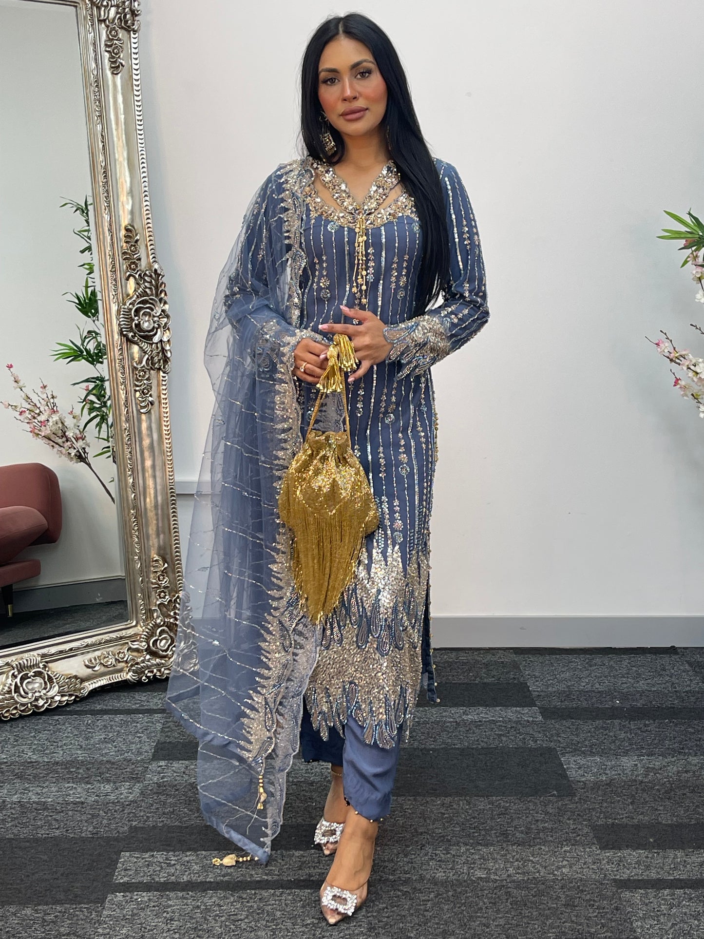 Payal - Cutdana Net - Gray - C